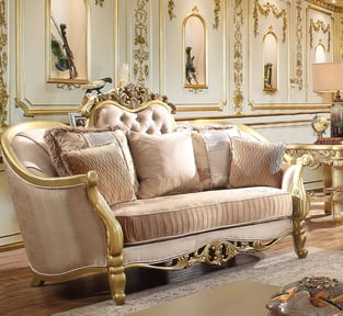 Gold, Champagne Homey Design  HD-663-Set-3 Living Room interior