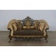 Luxury Black & Gold Damask ROSELLA Sofa Set 2Pcs EUROPEAN FURNITURE Classic