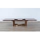 Dark Mocha Brazilian Rosewood GLAMOUR Dining Table Set 11Pcs EUROPEAN FURNITURE