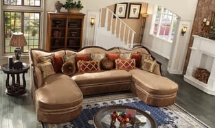 Living Room  Dark Brown, Walnut Homey Design  photo