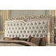 Homey Design HD-13005 Traditional Luxury Pearl White Finish Queen Bed