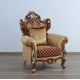 Traditional Red & Gold Arm Chair Set 2Pcs EMPERADOR III EUROPEAN FURNITURE