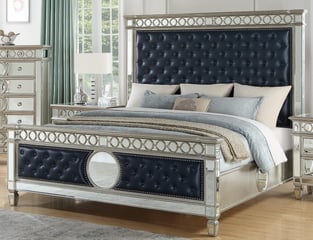 Buy Silver, Navy Cosmos Furniture Bedroom 