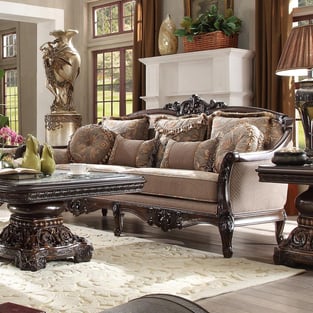 Living Room  Mahogany, Beige Homey Design  photo