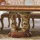 Traditional Gold & Walnut Solid Wood Dining Room Set 9Pcs Homey Design HD-9090