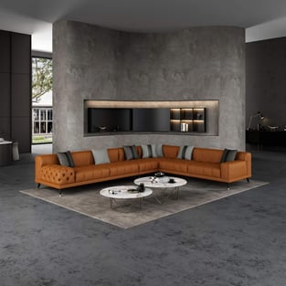 Living Room  Cognac European Furniture photo