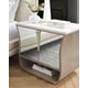 Stone Manor Finish 2 Mirrored Doors Nightstands Set 2Pcs LILLIAN by Caracole 