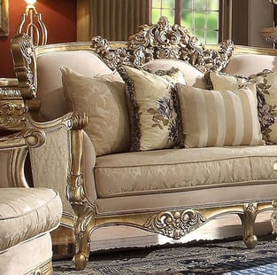 Gold, Metallic Homey Design  HD-04-2-PC Living Room interior