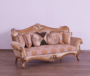 Buy Gold, Sand European Furniture Living Room 