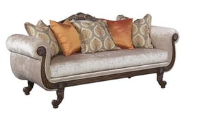 Buy Mahogany, Brown, Pearl Silver Benneti Living Room 