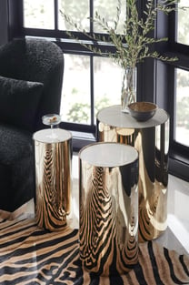 Buy Gold, Silver, Black Caracole Living Room 