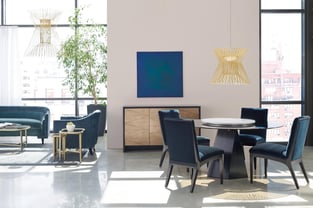 Dining Room  Black, Prussian blue Caracole image