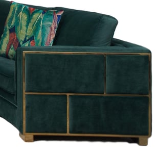 Buy now Gold, Green Cosmos Furniture Marco-Sectional