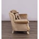 Luxury Beige & Gold Wood Trim FANTASIA Sofa Set 3 Pcs EUROPEAN FURNITURE Traditional