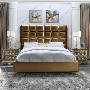 Bedroom  Gold, Antique Homey Design  photo