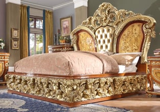 Buy Gold, Light Cherry, Tan, Amber, Amaranth Homey Design  Bedroom 