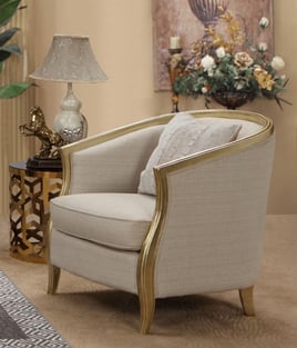 Beige, Gold Cosmos Furniture Cora-Set-3 Living Room interior