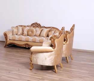 Buy Beige, Gold European Furniture Living Room 