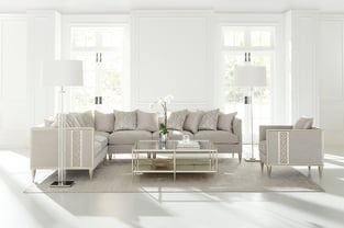 Living Room  Silver, Light Gray Caracole image