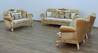 Buy Gold, Sand, Off-White European Furniture Living Room 