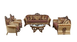 Order Gold, Red European Furniture 42036-S Living Room now