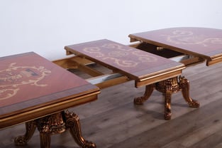 Buy Bronze, Gold, Red European Furniture Dining Room 