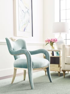 Living Room  Gold, Light Blue Caracole photo