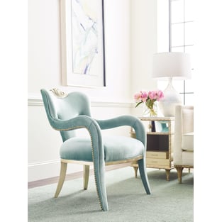 Living Room  Gold, Light Blue Caracole photo