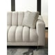 Shimmering Moonstone Fabric THE WELL-BALANCED Sofa & SVELTE Chair by Caracole 