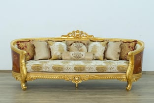 Buy Mahogany, Beige, Gold, Antique, Ebony European Furniture Living Room 