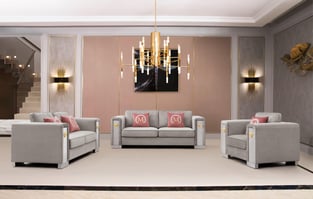 Living Room  Gray Cosmos Furniture image