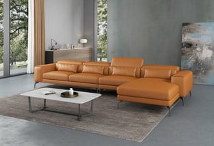 Cognac European Furniture EF-12556R-4RHF Living Room interior