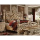 Golden Khaki CAL King Poster Bed Traditional Homey Design HD-7266