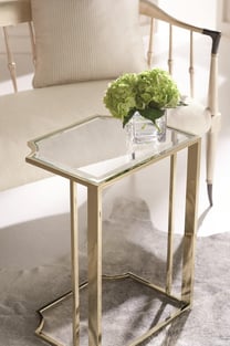 Accent Tables  Gold, Clear Caracole image