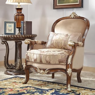 Mahogany, Beige, Brown Homey Design  HD-8320-SSET Living Room interior