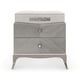 Cappuccino & Sparkling Argent Nightstand Set 2Pcs CADENCE by Caracole 