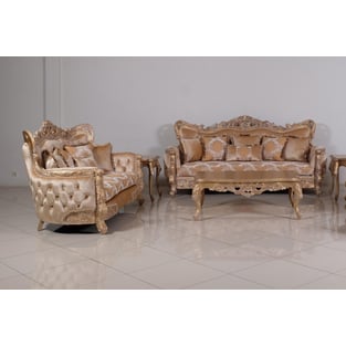 Champagne, Copper European Furniture 32006-Set-4 Living Room interior