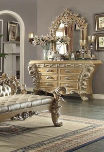 Order Antique Silver Homey Design  HD-7012-BSET5-EK Bedroom now