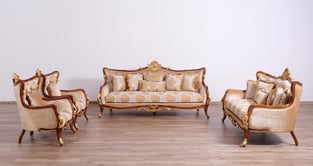 Living Room  Gold, Antique, Walnut European Furniture photo