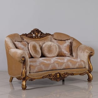 Living Room  Beige, Bronze, Gold European Furniture image