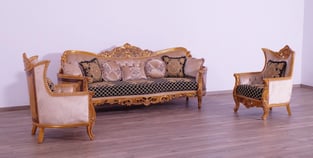 Living Room  Gold, Black European Furniture image