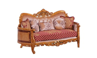 Gold, Red European Furniture 31058-Set-2 Living Room interior