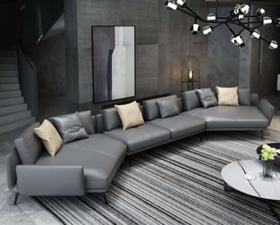 Living Room  Gray, Smoked European Furniture image