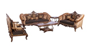 Living Room  Bronze, Gold, Black European Furniture image