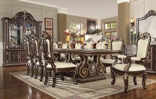 Dining Room  Ivory, Dark Cherry Homey Design  photo