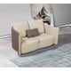 Luxury Italian Leather Lite Grey & Taupe Sofa Set 2Pcs MAKASSAR EUROPEAN FURNITURE 