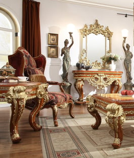 Buy Gold, Light Cherry, Amber Homey Design  Accent Tables 