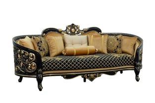 Order Gold, Antique, Black European Furniture 30019-S-Set-7 Living Room now