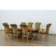 Valentina Black & Gold Luxury Fabric Side Chair Set 2Pcs EUROPEAN FURNITURE