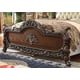Cherry Ivory Tufted HB King Bedroom Set 5Pcs Traditional Homey Design HD-8013